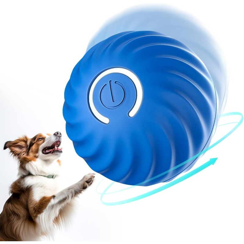 Automatic Moving Dog Ball - Bola Mainan Anjing Interaktif USB Smart