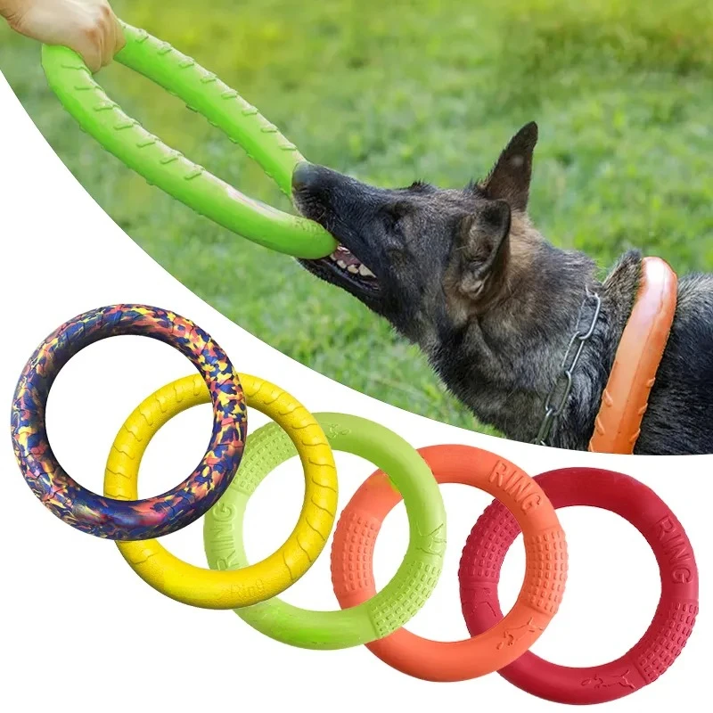 Flying Disc Dog Training Toy - Mainan anjing hewan peliharaan cakram terbang