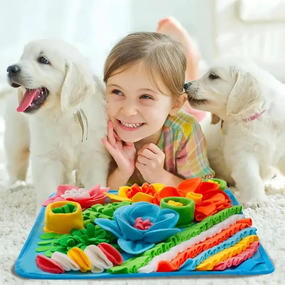 Snuffle Mat For Dogs - Mainan Pelatihan Aroma Anjing untuk Anjing,