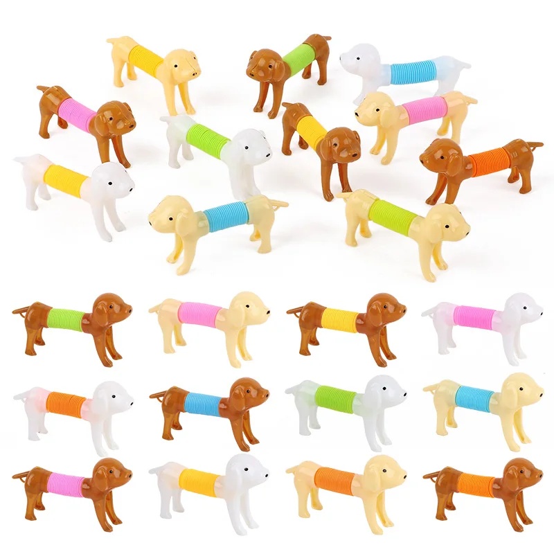 Interactive Squeaky Plush Dog Toy - Mainan Anjing Tahan Lama Berwarna-warni dan