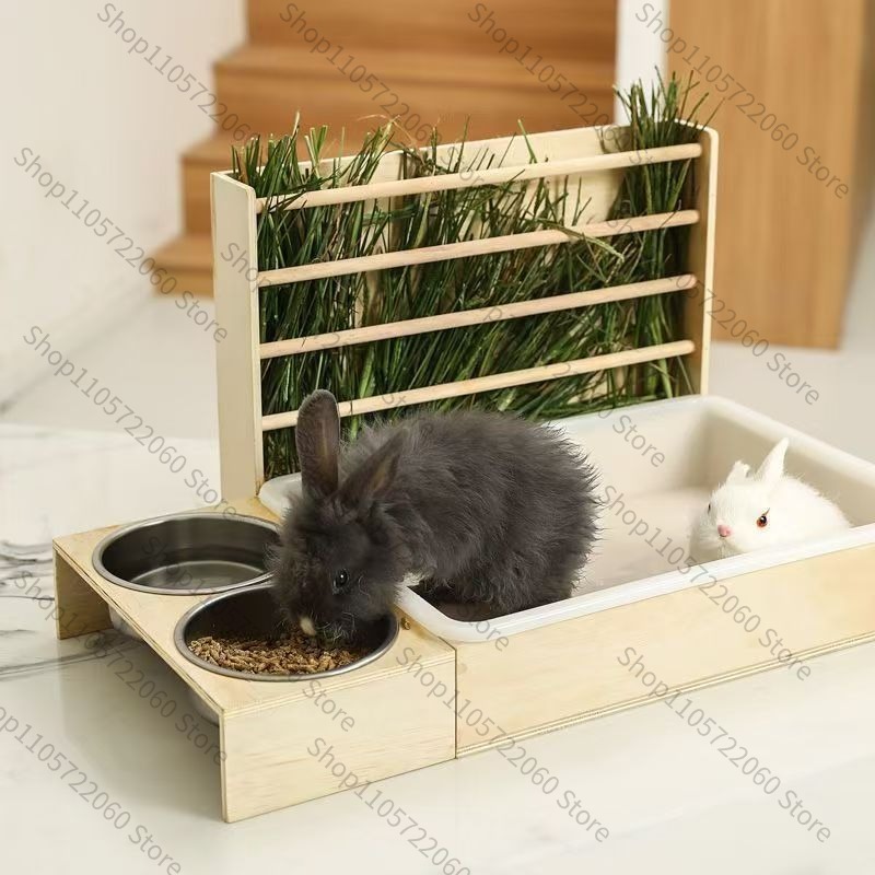 Tempat Pakan Kelinci dari Kayu - Pet Feeders ulasan dan harga