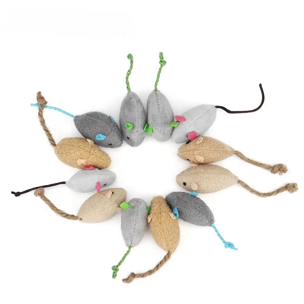 5 Buah Mainan Tikus Kucing Rat - Catnip Interactive Plush Mouse ulasan dan harga