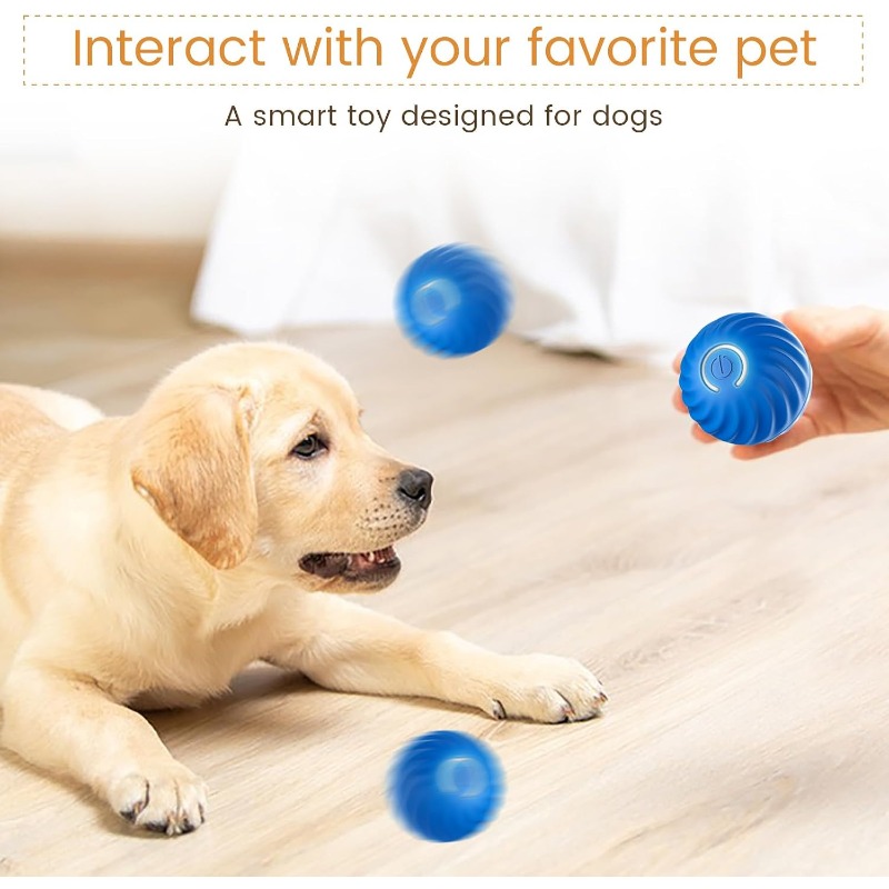 Bola Mainan Anjing Interaktif  - Automatic Moving Dog Ball ulasan dan harga