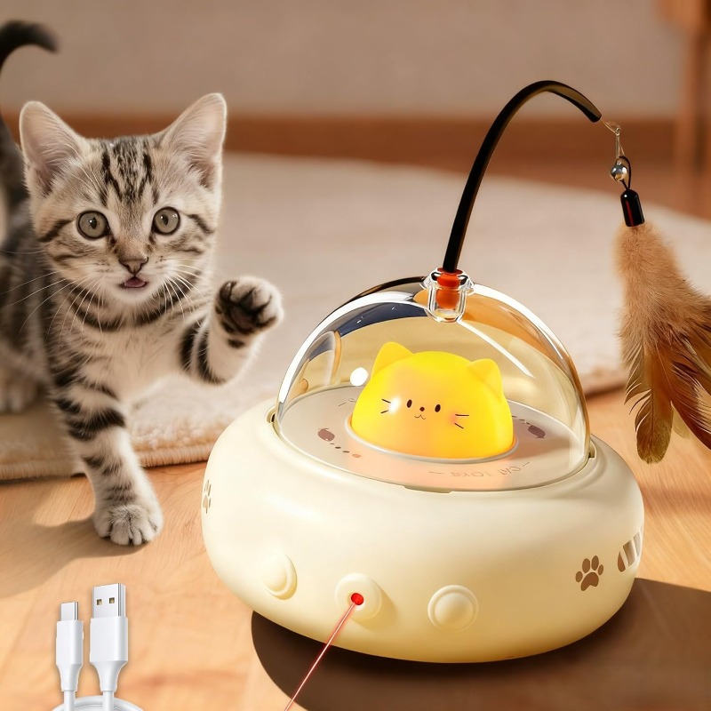 Mainan Kucing Interaktif 2 in  - Laser Pointer Cat Toy Automatic ulasan dan harga