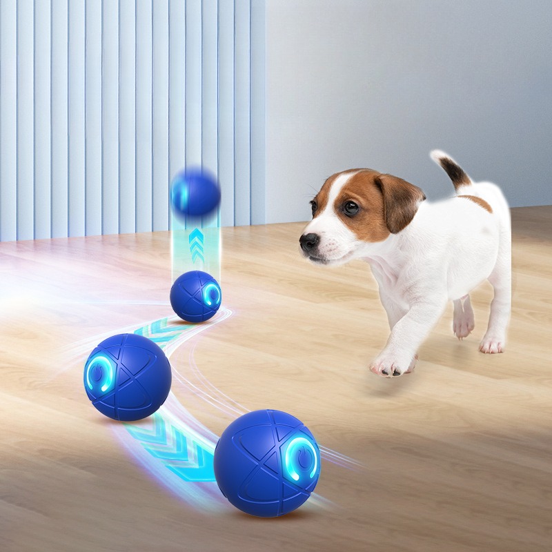 Bola mainan anjing pintar USB  - Automatic Moving Dog Ball ulasan dan harga