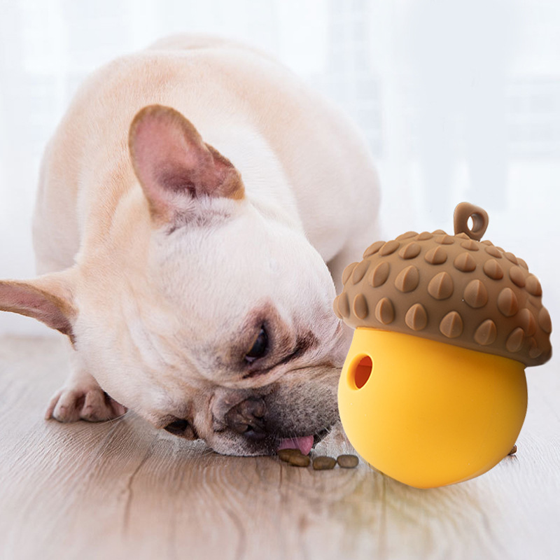 Mainan anak anjing interaktif  - Rubber Treat Dispensing Dog Toy ulasan dan harga