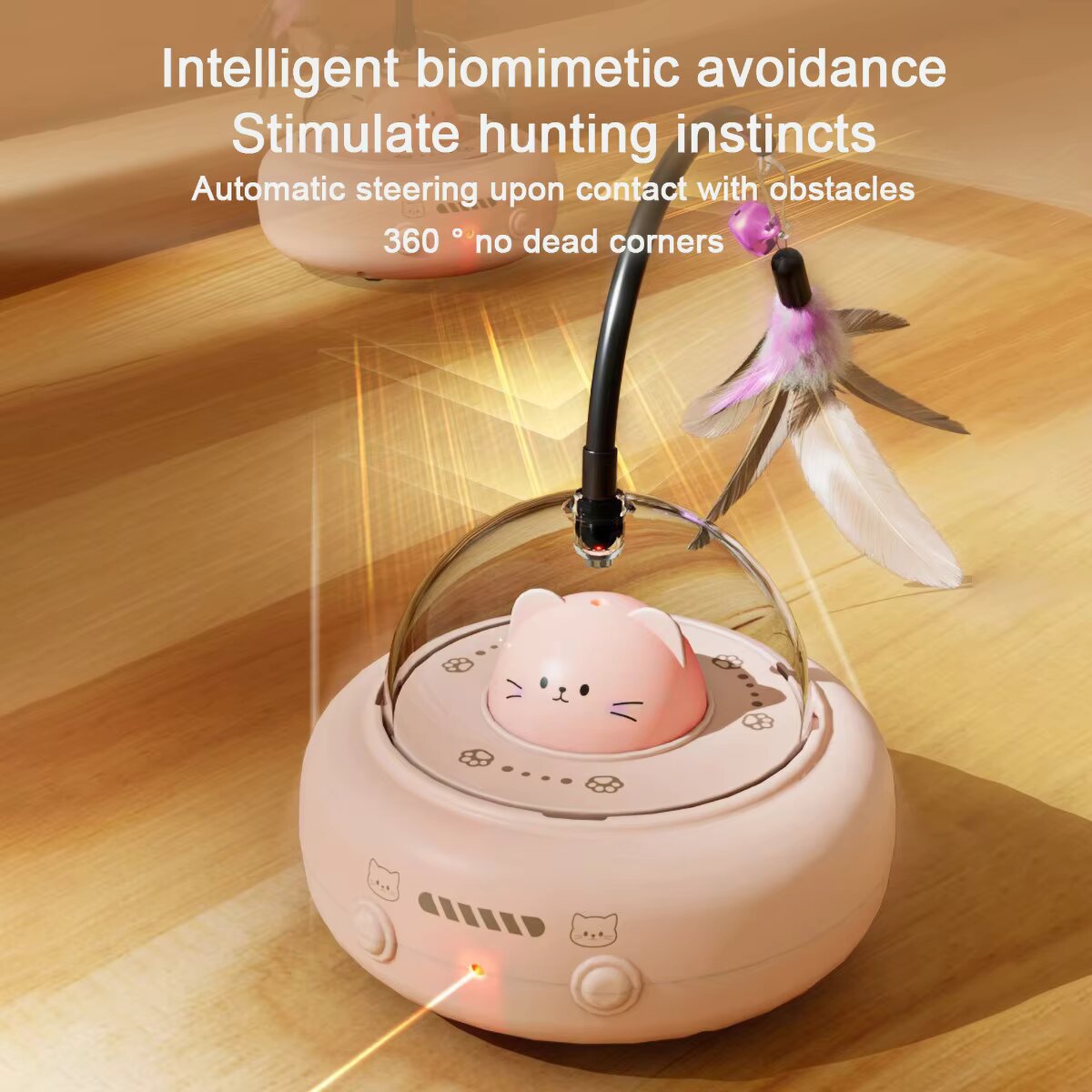 Robot Penggoda Kucing Otomatis - Laser Pointer Cat Toy Automatic ulasan dan harga