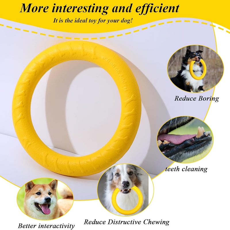 Mainan Anjing, Cakram Terbang  - Suction Cup Dog Tug Toy ulasan dan harga