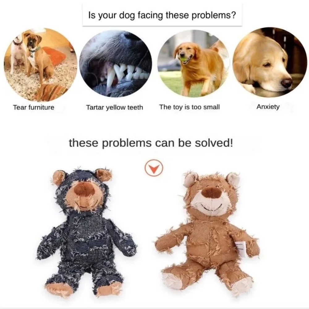Mainan Beruang Anti Rusak untu - Indestructible Dog Chew Toy ulasan dan harga
