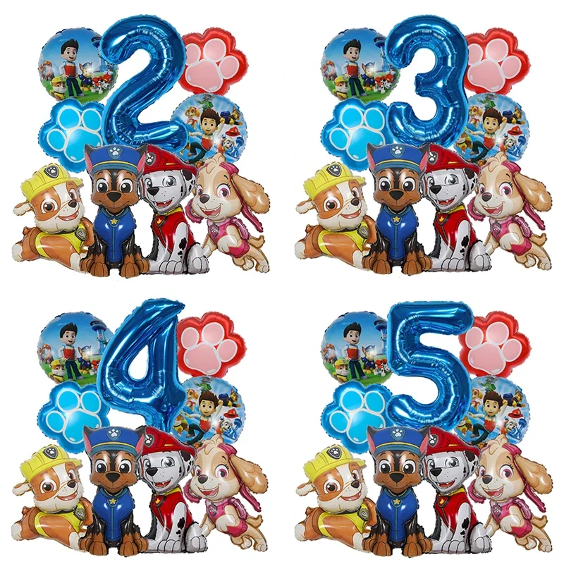 9pcs Balon Foil Kartun Paw Pat - Dog Toys ulasan dan harga